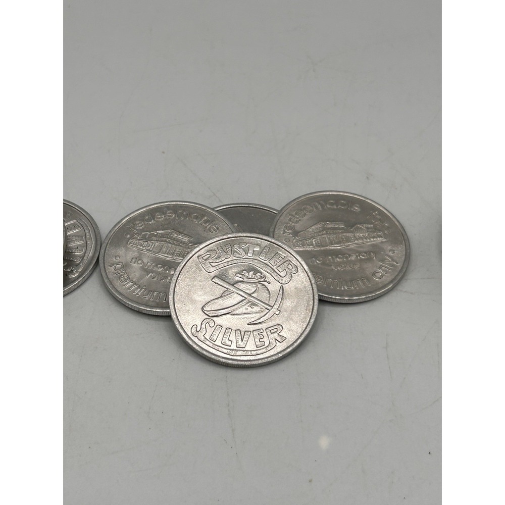 Rustler Silver Token Aluminum Advertising Token For Premium Only Gas Token (20)
